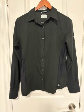 Columbia Black Omni-Shade Button-Up Shirt